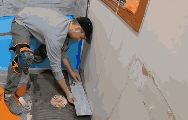 how to tile a bathroom floor on concrete