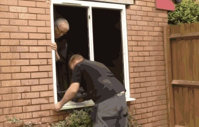 installing a lintel above a window