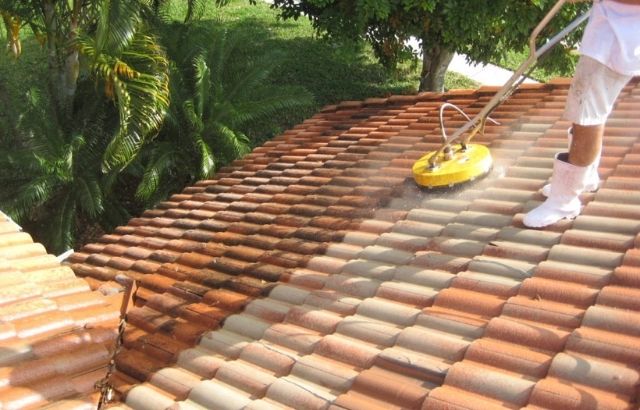 how to clean roof tiles