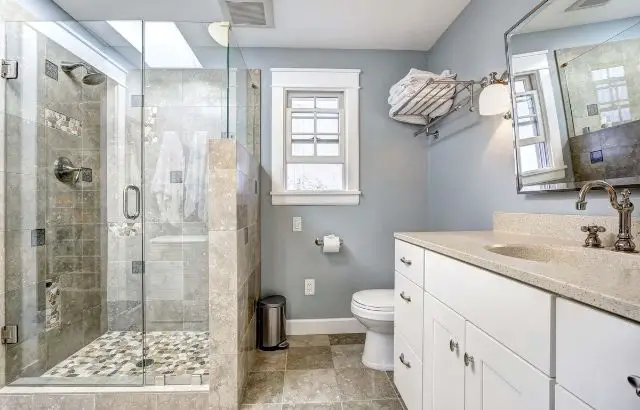 how to clean the stone tile shower