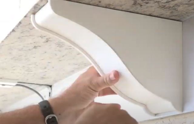 corbels for pre installed countertops
