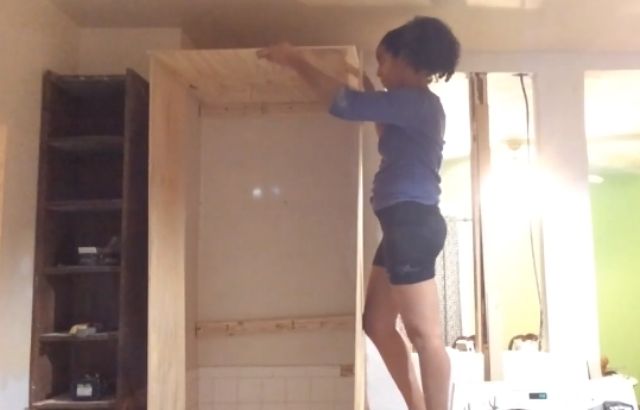 enclosed refrigerator cabinet
