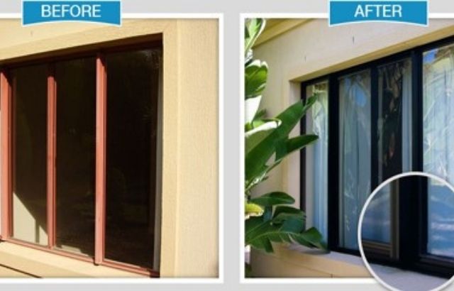 how to paint aluminum window frame