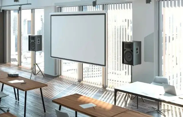 how to hang projector screen from ceiling
