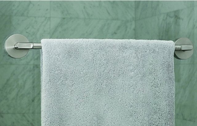 how to install towel bar on glass shower door