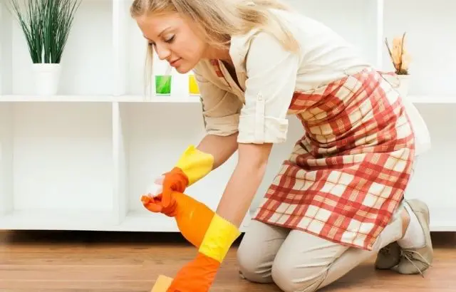 how to remove orange glow from wood floors