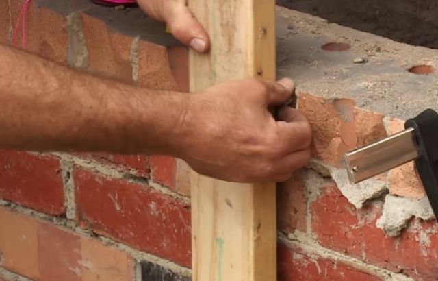 how to build a double brick wall