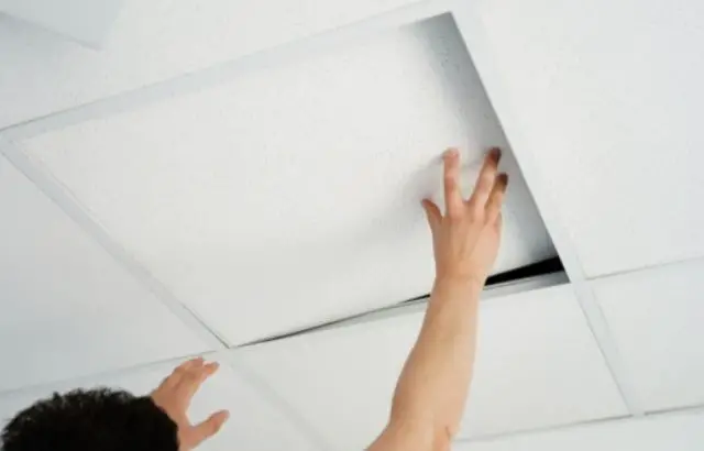 how to remove acoustic ceiling tiles