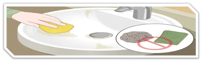 how to clean a Kohler porcelain sink