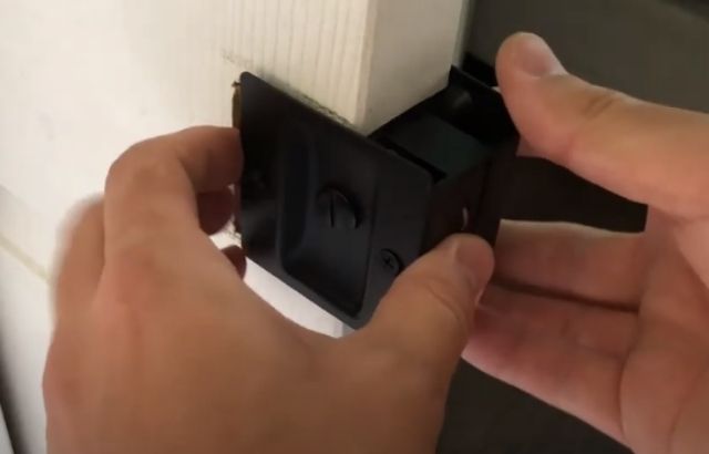 kwikset pocket door lock installation
