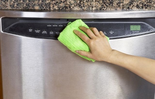 how to clean fake stainless-steel appliances