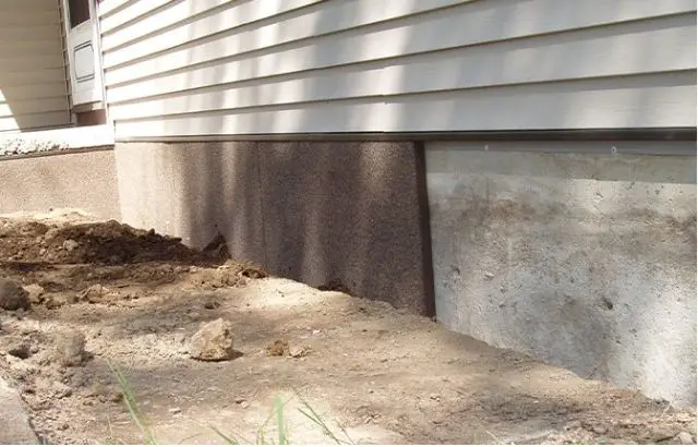 how to cover the exposed foundation wall