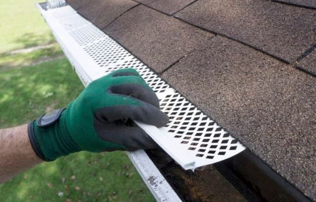 how to clean leaf guard gutters