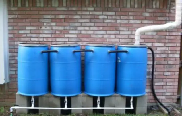 how to pump water out of a rain barrel