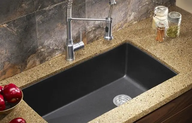 how to install a drop-in sink on a granite countertop