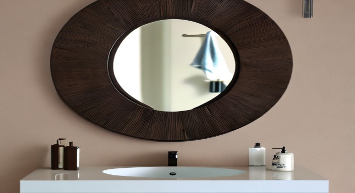 How to Frame An Oval Bathroom Mirror