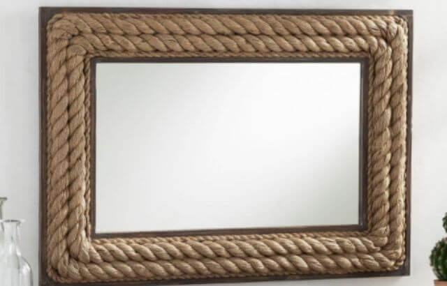 DIY oval mirror frame ideas