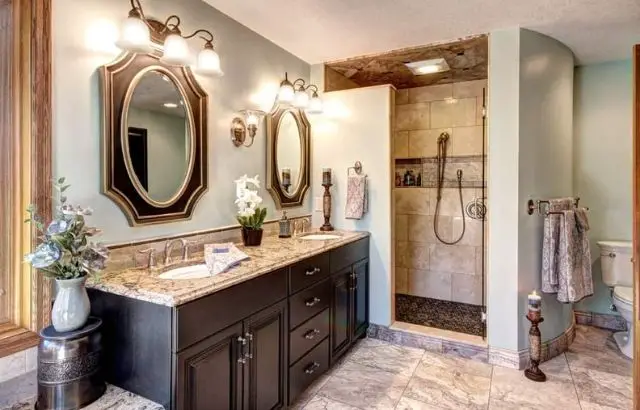 how to frame an oval bathroom mirror
