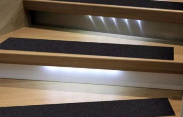 How to make outdoor wooden stairs less slippery