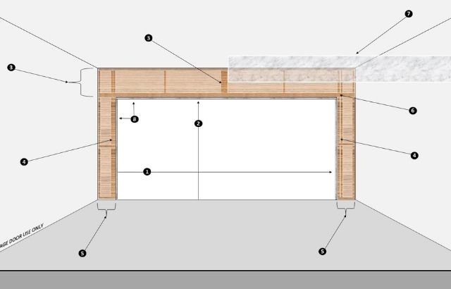 how to frame a garage door jamb