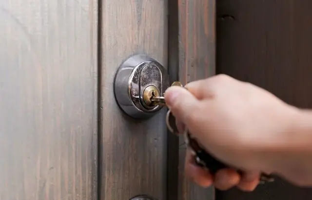 Key stuck in door lock
