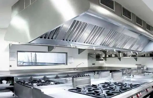 type of lights under the hood in commercial kitchens