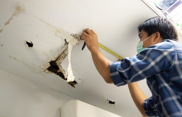 water damaged ceiling repair cost