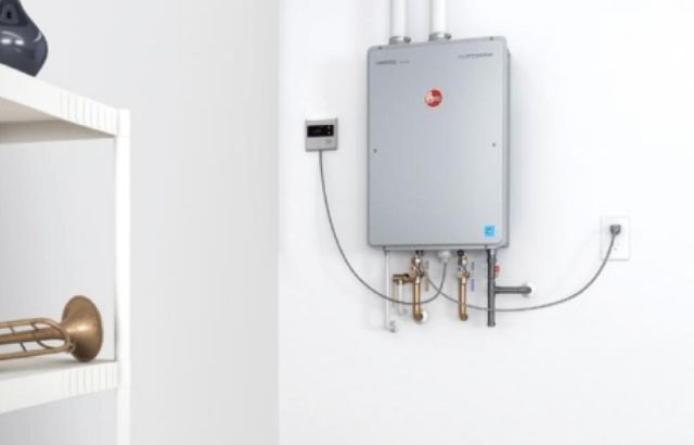 What trips the reset button on a hot water heater
