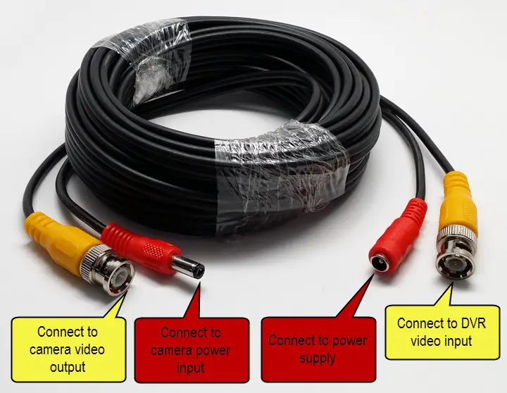 Security Camera Wiring Color Code | Most Important Part of CCTV  Bnc Cable Wiring Diagram    Home Affluence