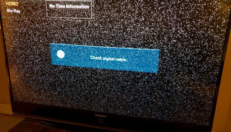 what causes white spots or dots on TV screen