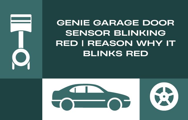 genie garage door sensor blinking red