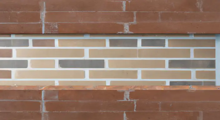 Decorative brickwork or wallpaper