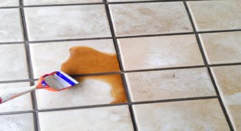 Mix bleach and water to make a cleaning solution