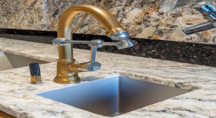 Attachment of faucet and drain
