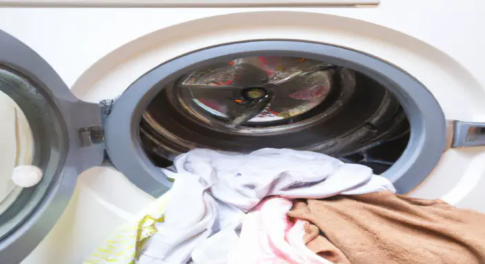 Run the washing machine w/ dry clothes only.