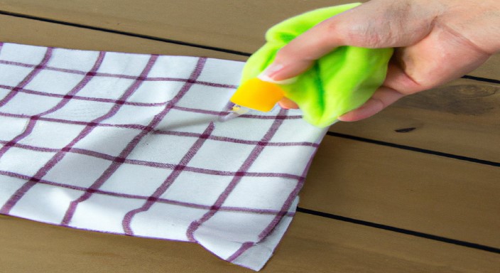 Treat the stain with a spot removal tool and detergent