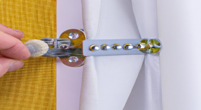Mount curtains and blinds together using screws into drilled holes.