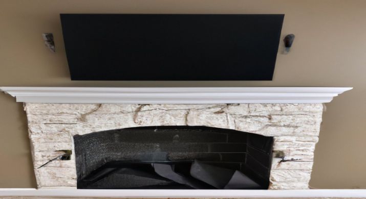 Install a TV above the fireplace