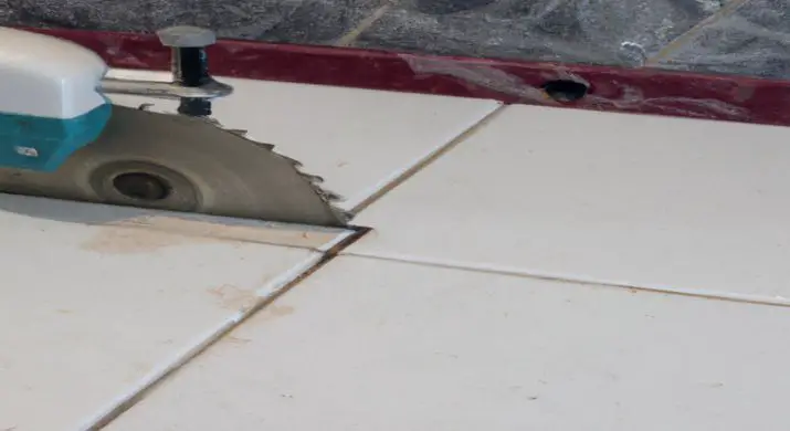 Cut your tile using a wet saw.