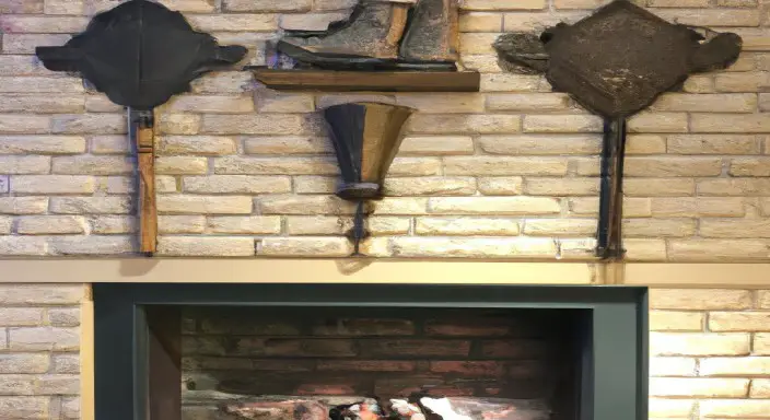 Hang fireplaces tools, lamps, sconces, and faux flames