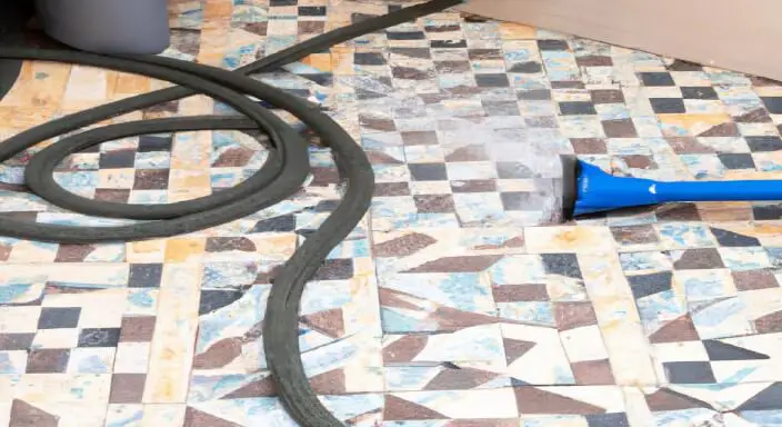Dry everything up using an extendable hose