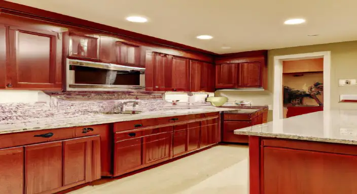 Choose light-colored countertops to lift the mood.
