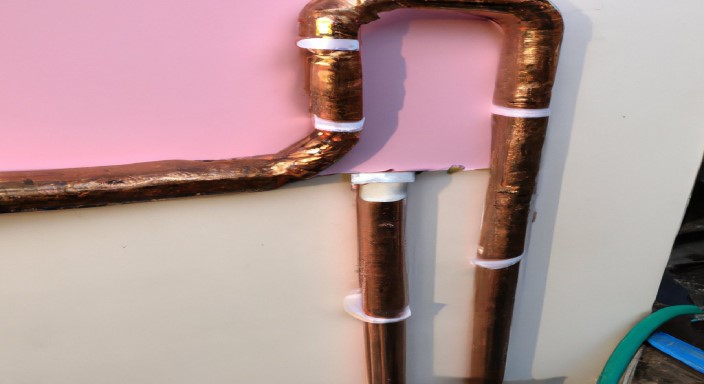 Fix a sheet of Drona foam on the copper tubing.