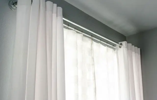 How to Hang Double Curtains without a Double Rod