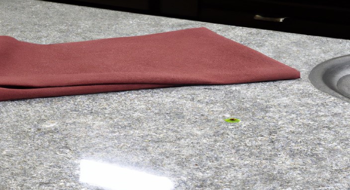 Dry the countertop