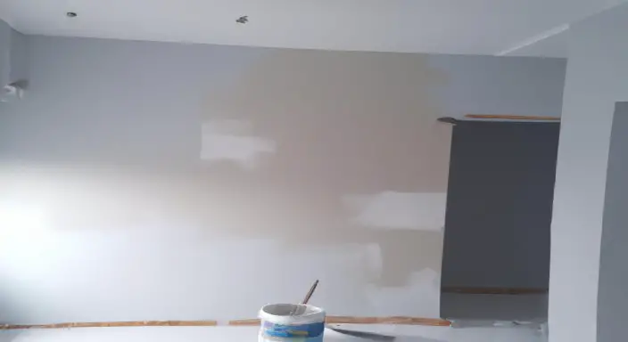 Paint the room and install fixtures.