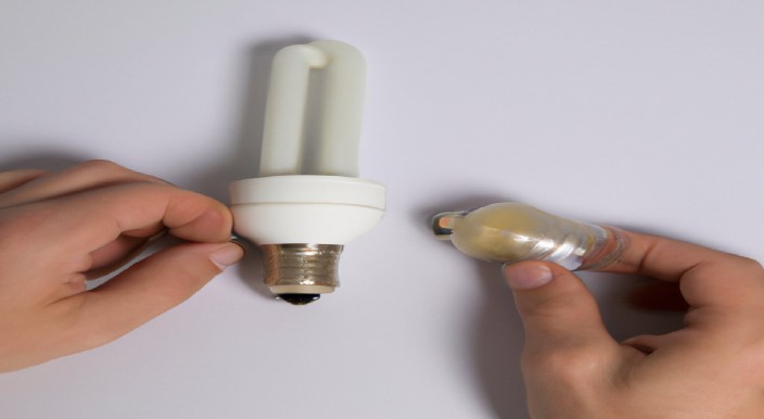 Clean up the area and dispose of the used bulb properly