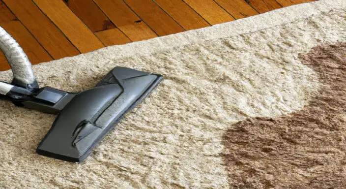 Vacuum the rug thoroughly to remove dirt and debris.