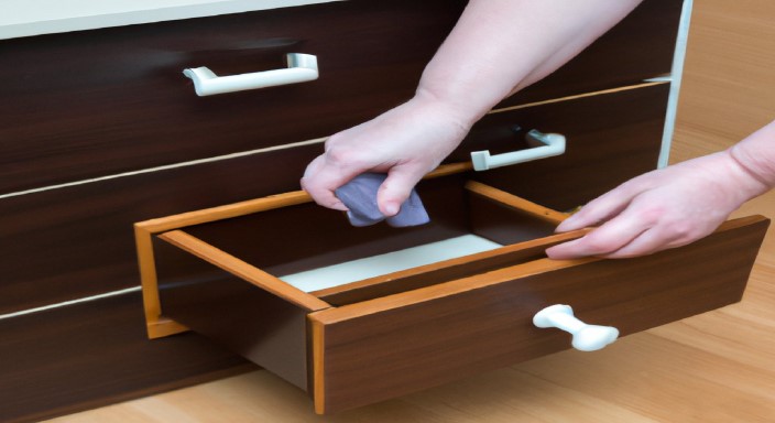 Remove drawers from the cabinet