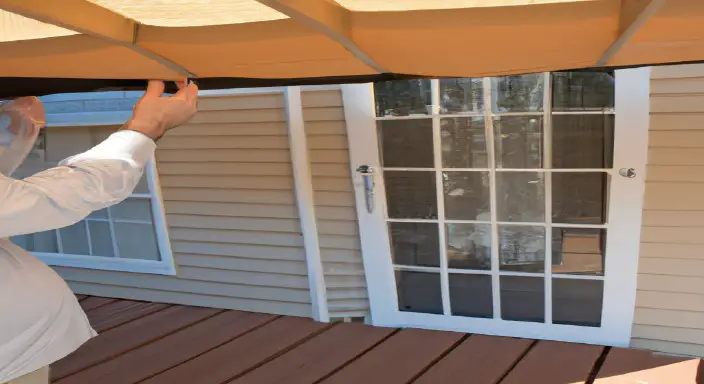 Measure the porch and purchase the covering material to Cover Screen Porch for Winter.